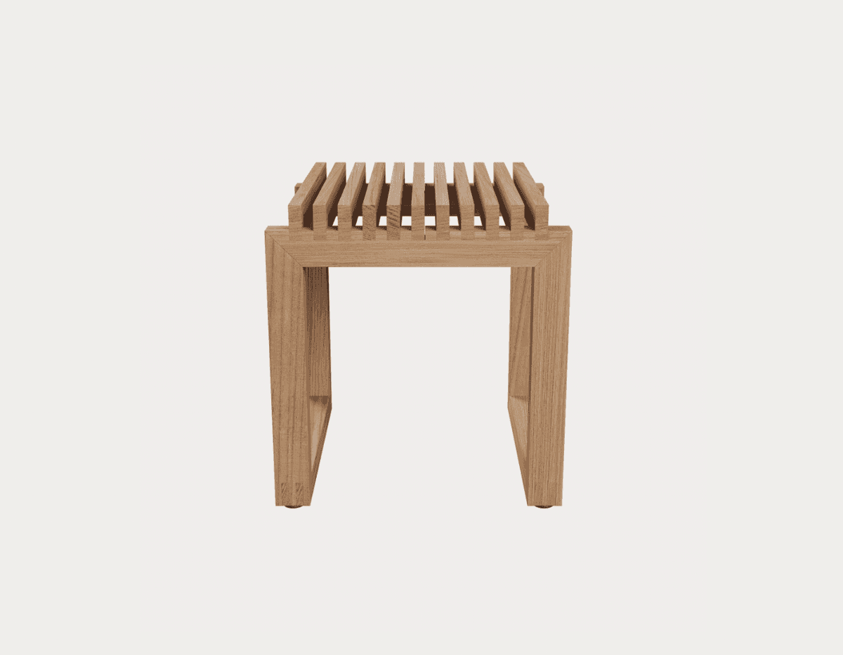 Fritz Hansen Cutter Stool, Teak