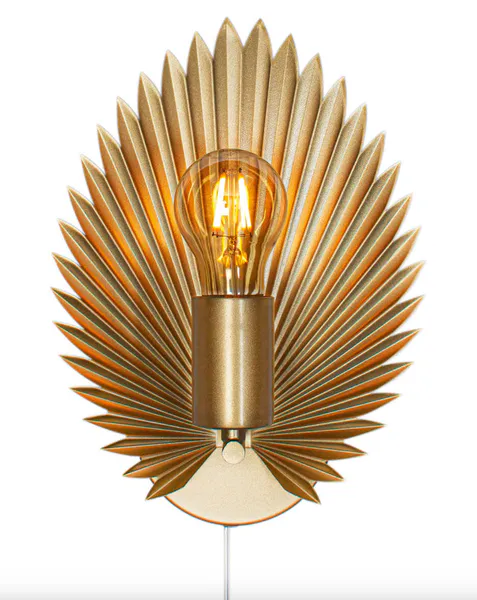 Hovedbilde By Rydens Aruba vegglampe H30cm, Matt gull