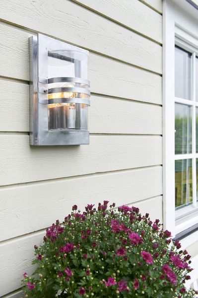 Bilde av Ekeberg Utendørs Vegglampe Stor, Galvanisert Stål