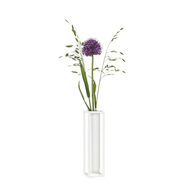 Hovedbilde By Lassen Kubus Flora Vase, Hvit
