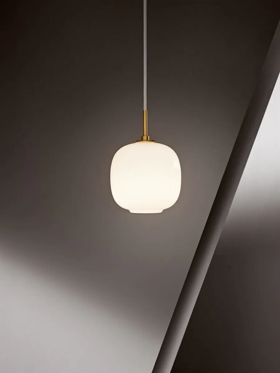Louis Poulsen VL45 Radiohus Pendel Ø370, Hvit Opal