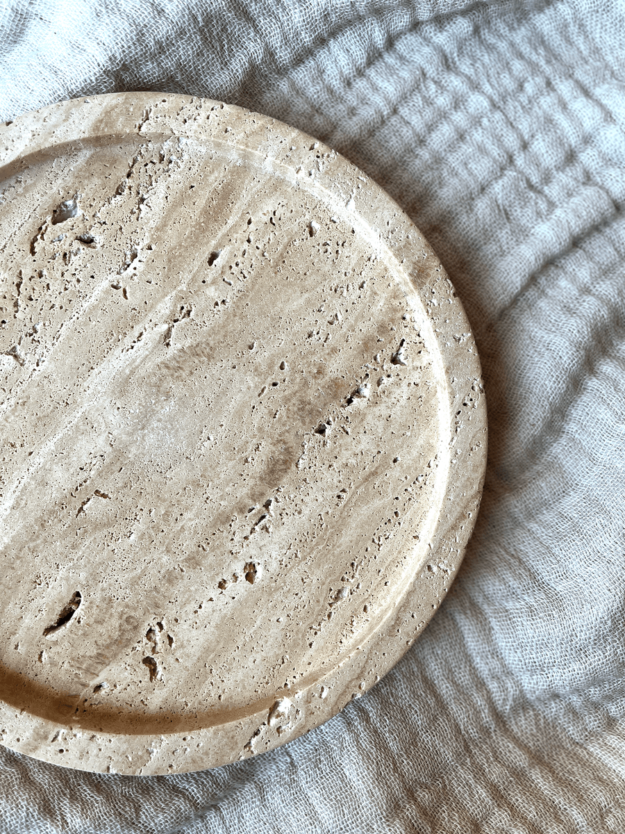 Maromandia Travertine Fat Ø25, Beige