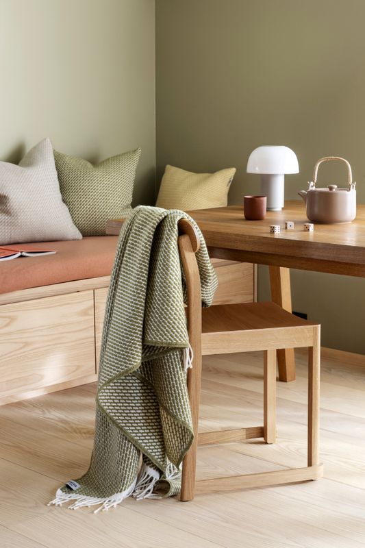Røros Tweed Mello Pledd, Green Leaf