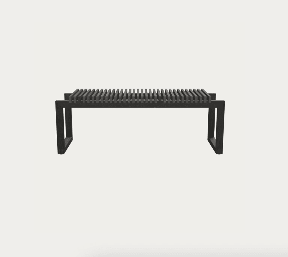 Fritz Hansen Cutter Benk, Sort Eik