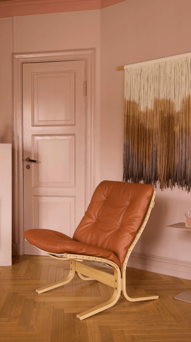 Siesta Classic Elmotique Lav Rygg, Cognac 