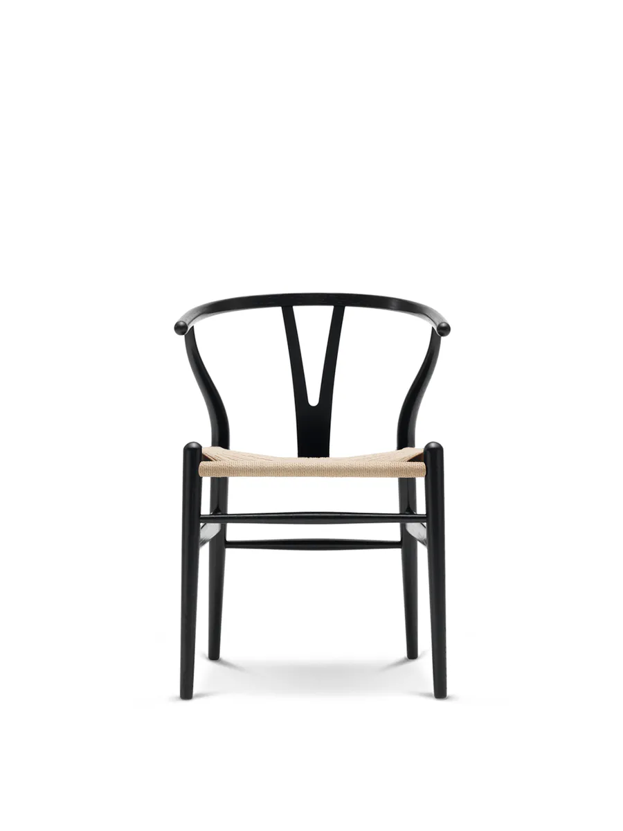 Carl Hansen CH24 Wishbone Spisestol, Sortmalt Eik