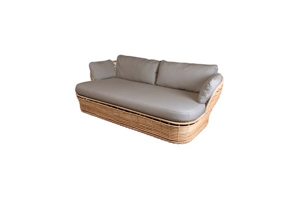 Bilde av Cane-Line Basket 2-Seter Utendørs Sofa, Taupe/Natur - Utstilling