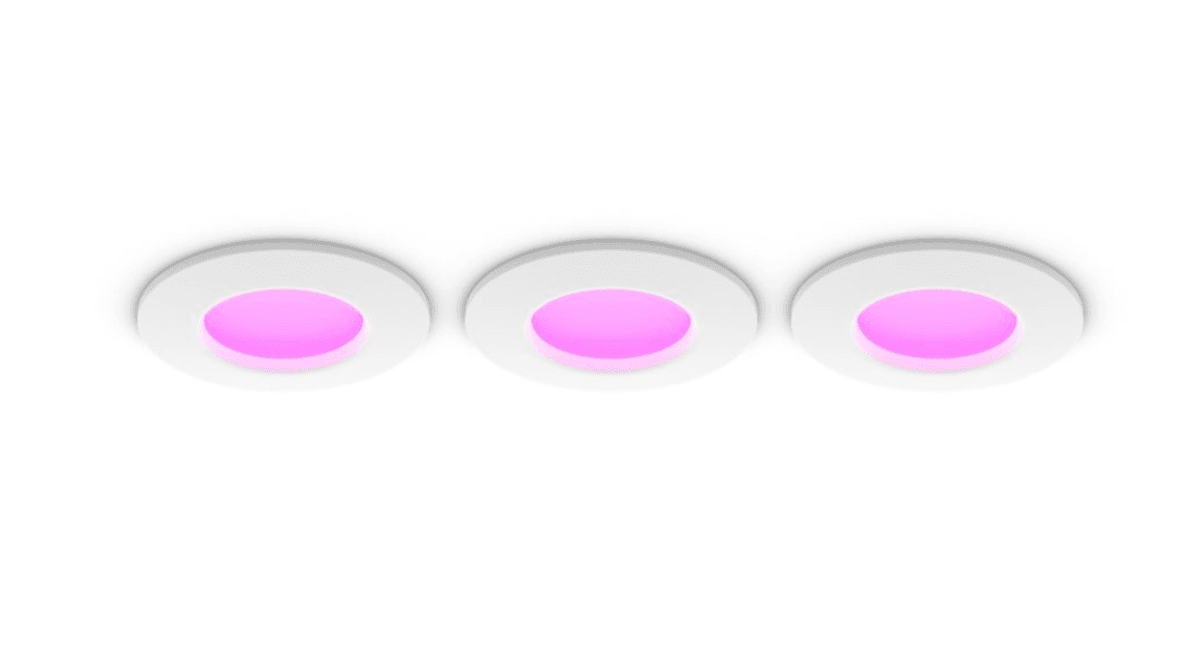 Hue White and color ambiance Slim innfelt spotlight 90 mm, trepaking