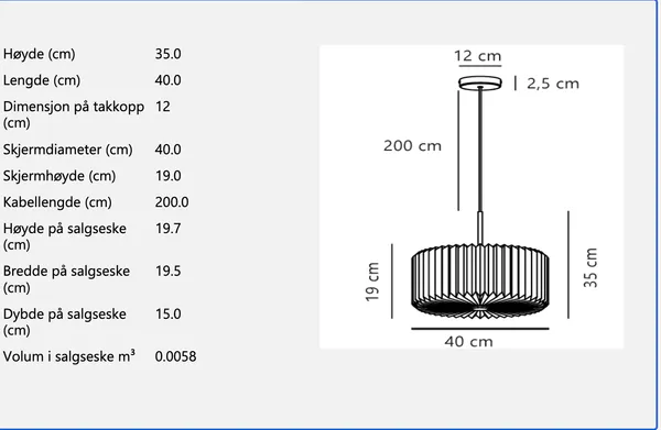 Hovedbilde Nordlux Vivienne 40 Pendel 