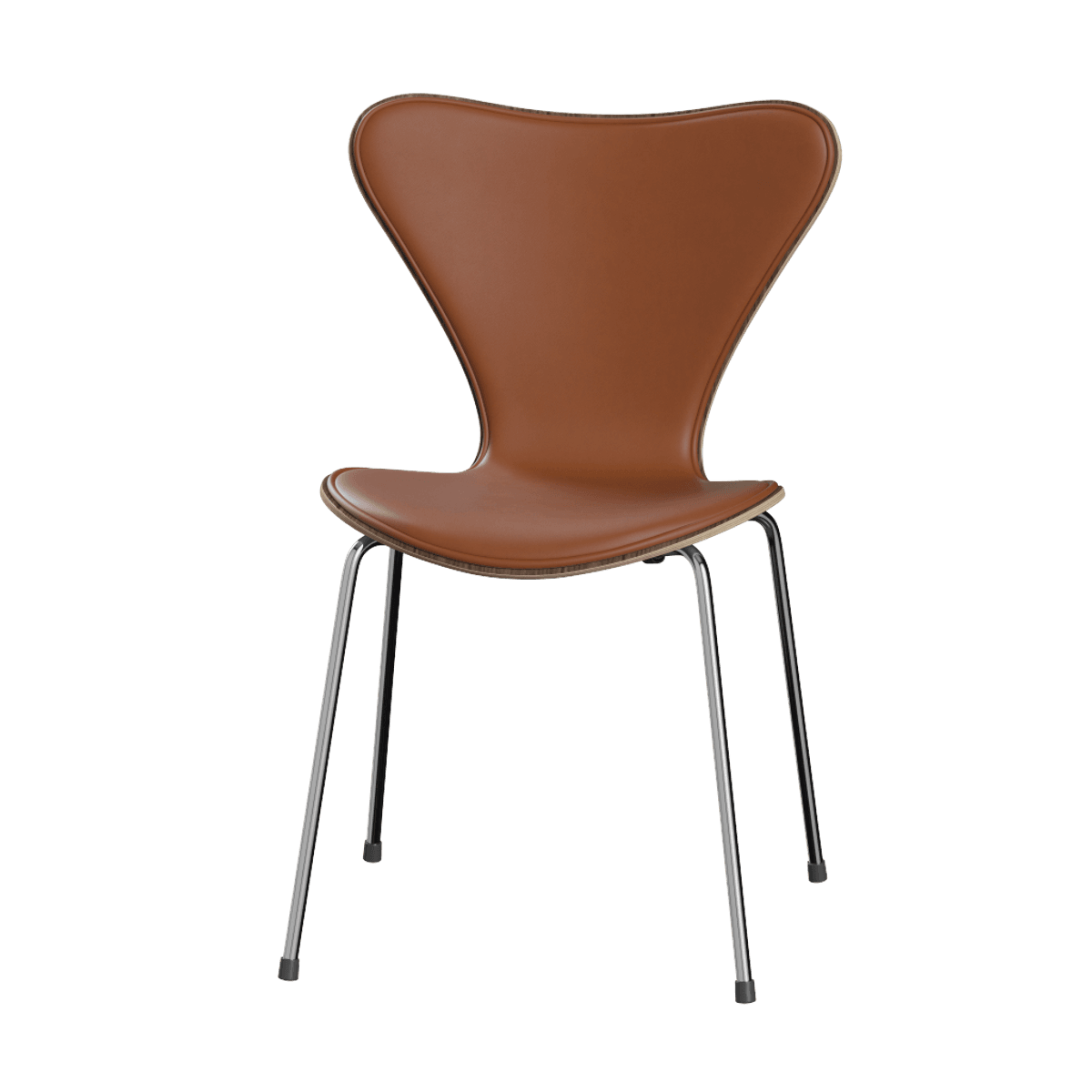 Fritz Hansen Series 7™ 3107, Forsidepolstret Essential Lær Valnøtt