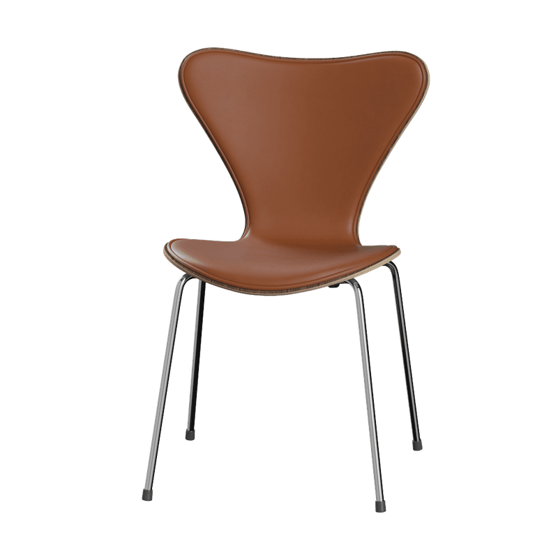 Fritz Hansen Series 7™ 3107, Forsidepolstret Essential Lær Valnøtt