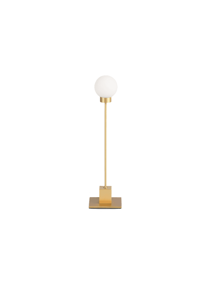 Northern Snowball Bordlampe, Messing