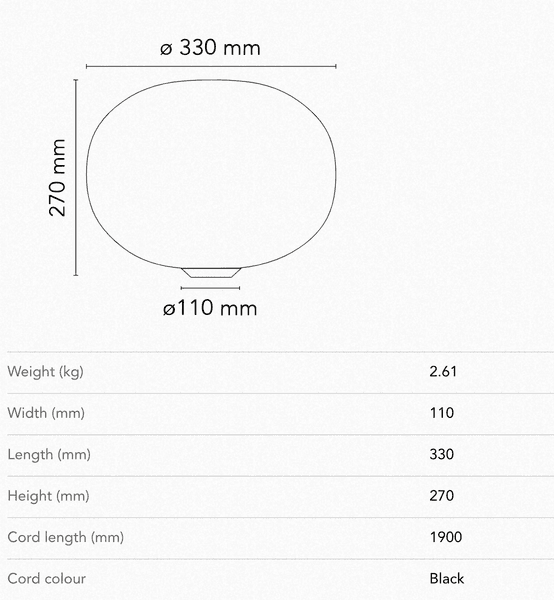 Hovedbilde Flos - Glo-Ball Basic 1 - todelt