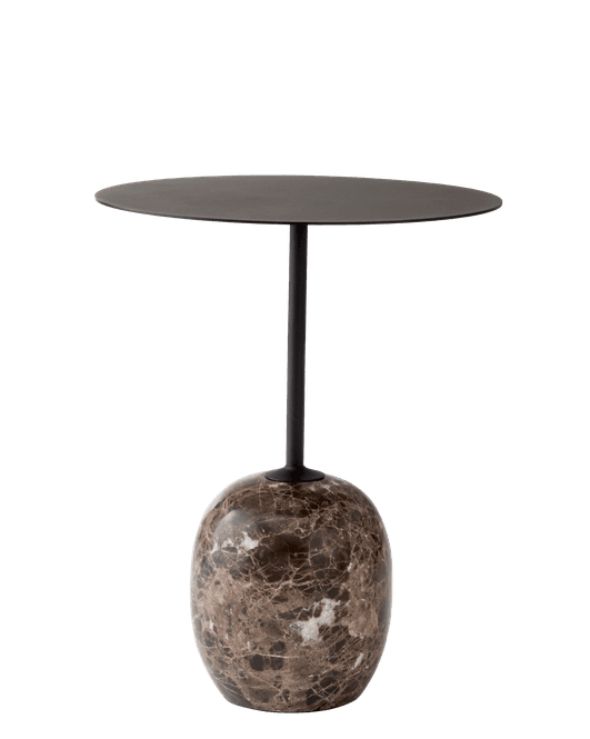 Hovedbilde &Tradition Lato LN8 Sidebord, Warm Black/Emperador Marmor