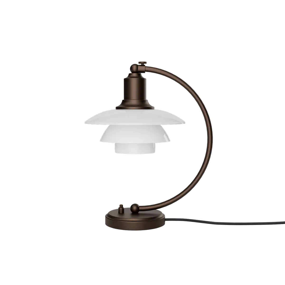 Louis Poulsen PH 2/2 Luna Aged Brass Opal Bordlampe