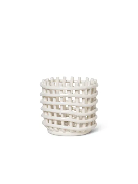 Hovedbilde Ferm Living Ceramic Basket, Off White
