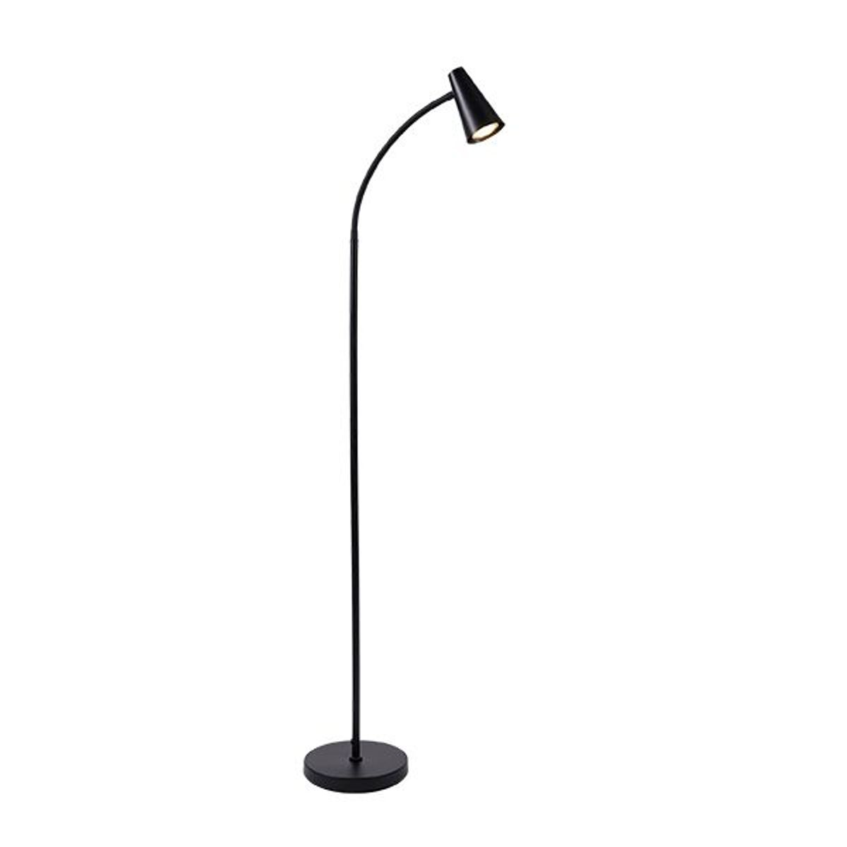 Figaro 1 Leselampe Gulv, Sort