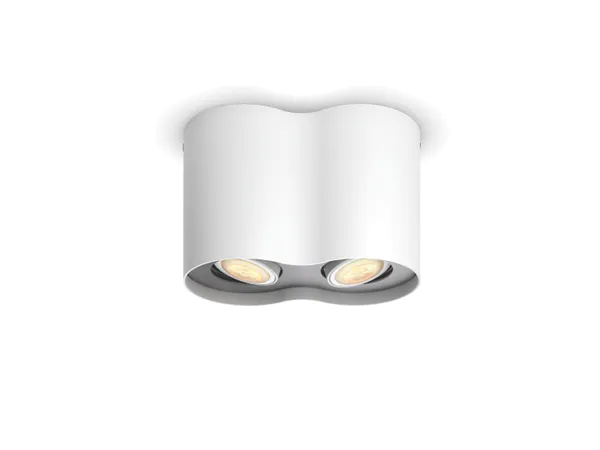 Hovedbilde Philips Hue Pillar Takspot Dobbel, Hvit
