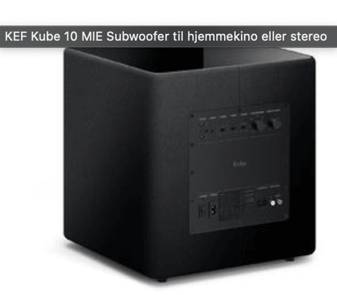 Hovedbilde KEF Kube 10 MIE Subwoofer til hjemmekino eller stereo