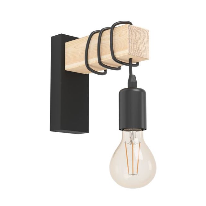 Hovedbilde Eglo Townshend Vegglampe, Sort