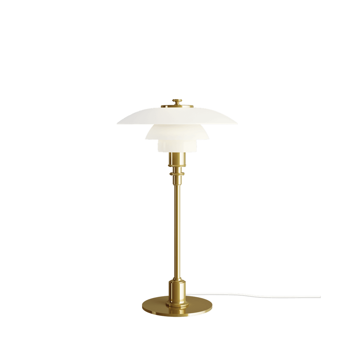 Louis Poulsen PH 2/1 Bordlampe, Messing
