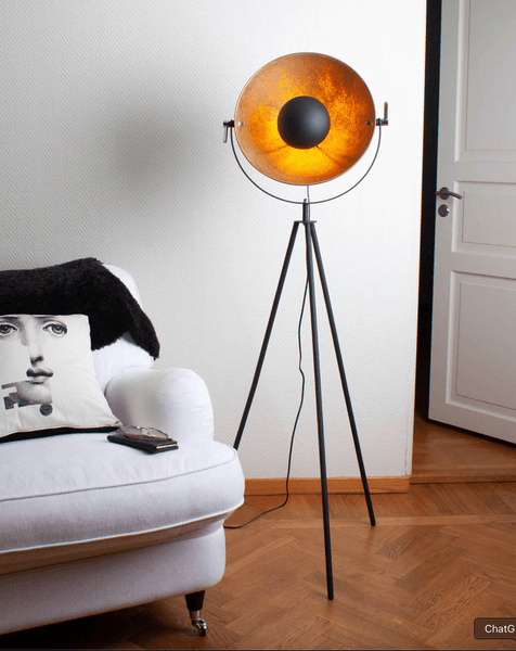 Hovedbilde By Rydens Captain Mini Gulvlampe 145cm, Sandsvart